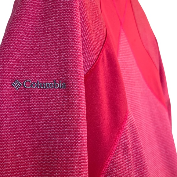 Columbia Fleece 1/2 Half Zip Fleece Pullover ~ Pink Coral ~ Size Large - Picture 7 of 10